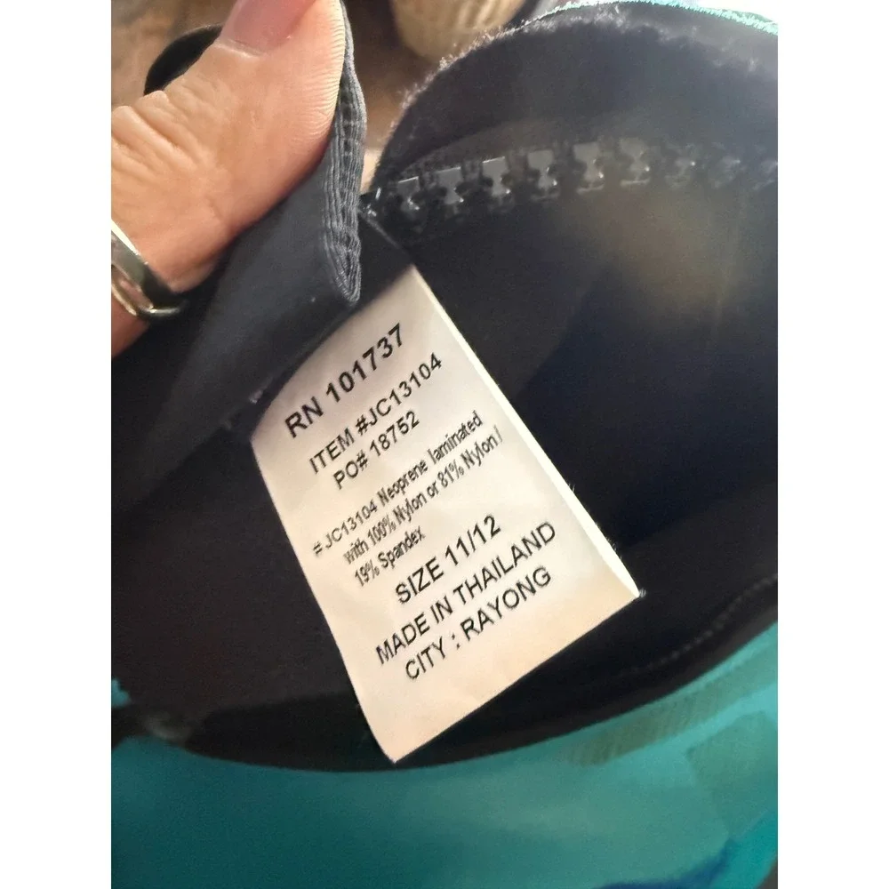 Body‎ Glove Cousteau Mens Wetsuit Blue Teal Full Body Size 11/12